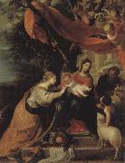 Mateo cerezo The Mystic Marriage of St.Catherine oil painting artist